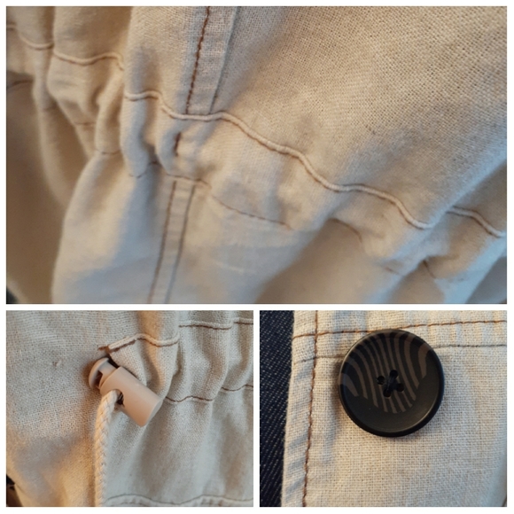 Asos Beige Slouchy Oversized Linen Blend Coat - Picture 4 of 8